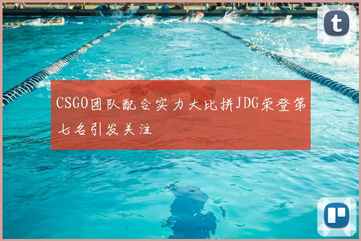 CSGO团队配合实力大比拼JDG荣登第七名引发关注